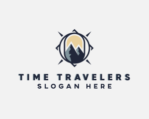 Mountain Traveler Compass logo design