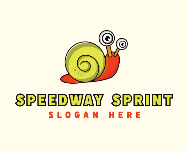 Snail logo example 2