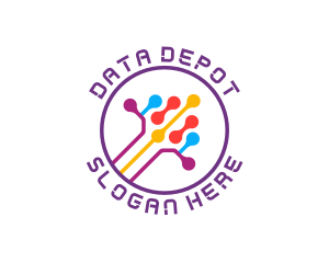 Tech Digital Data Link logo design