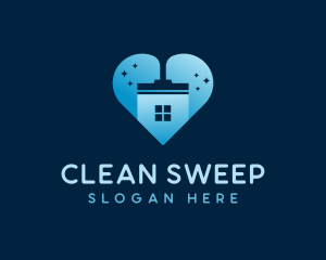 Heart Wiper Cleaning  logo design