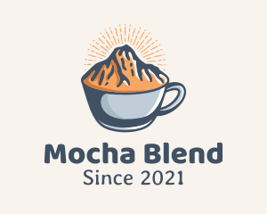 Mountain Coffee Cup logo design