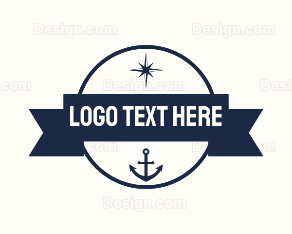 Blue Sailor Navigation Badge Logo