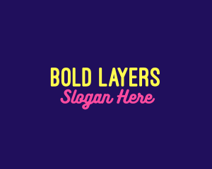 Fluorescent Neon Marquee logo design