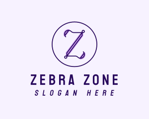 Violet Lavender Letter Z logo design