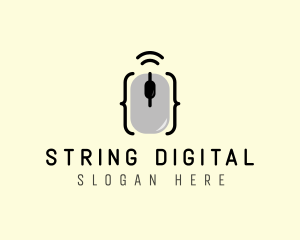 Digital Mouse Wifi  logo design