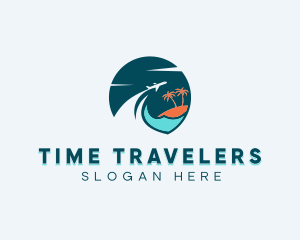 Tourism Beach Travel logo design