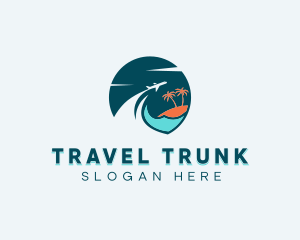 Tourism Beach Travel logo design