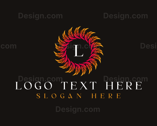 Fresh Autumn Leaves Logo