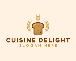 Wheat Bread Bakery  logo design