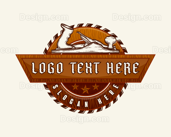 Woodwork Carpentry Planer Logo