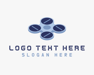 Drone Aircraft Quadcopter logo