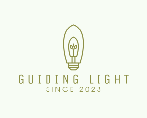 Simple Modern Light Bulb logo design