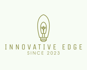 Simple Modern Light Bulb logo design