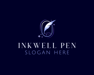 Writing Quill Pen logo design