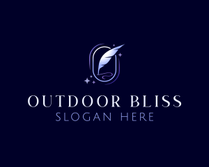 Writing Quill Pen logo design