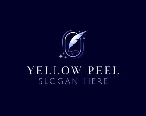 Writing Quill Pen logo design