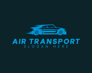 Blue Transportation Vehicle Car  logo design