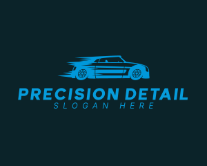 Blue Transportation Vehicle Car  logo design