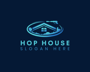 House Cleaning Pressure Washer logo design