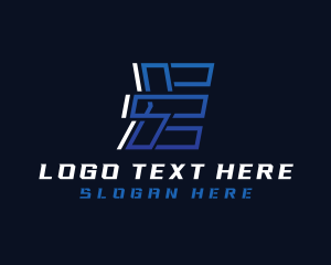 Technology Startup Letter E logo