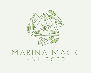 Mystic Nature Leaves  logo design