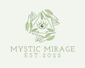 Mystic Nature Leaves  logo design