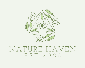 Mystic Nature Leaves  logo design