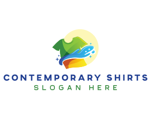 Splash Shirt Laundry logo design