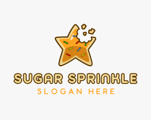 Star Cookie Sprinkles logo design