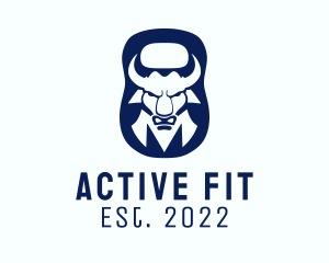 Bull Kettlebell Fitness  logo design