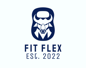 Bull Kettlebell Fitness  logo design