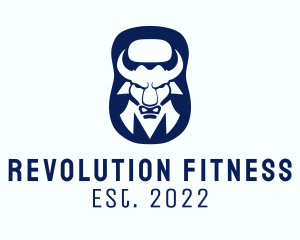 Bull Kettlebell Fitness  logo design