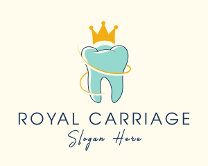 Royal Tooth Crown logo design