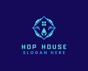 Faucet Plumbing House logo design