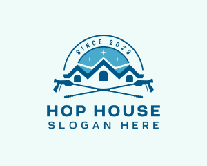 House Pressure Washer  logo design