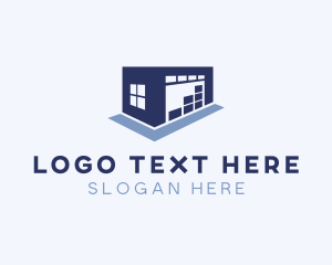 Logistics Warehouse Building Logo