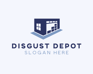 Logistics Warehouse Building logo design