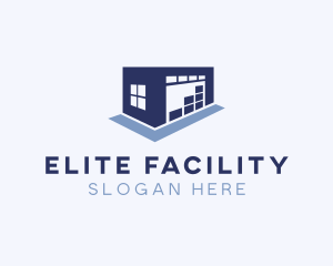 Logistics Warehouse Building logo design