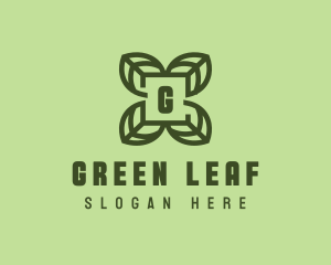 Leaf Plant Organic logo design