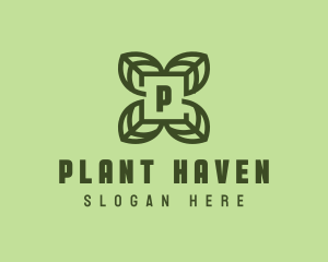 Leaf Plant Organic logo design