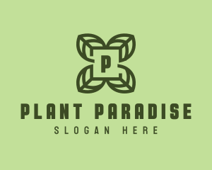 Leaf Plant Organic logo design