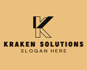 Industrial Contractor Engineer Letter K logo design