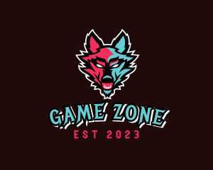 Wolf Animal Gaming logo design