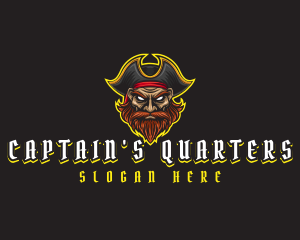 Pirate Man Captain logo