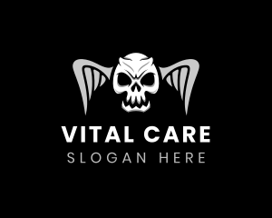Scary Death Skull logo