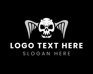 Scary Death Skull Logo