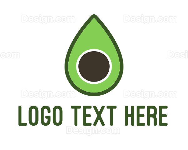 Green Avocado Sliced Logo