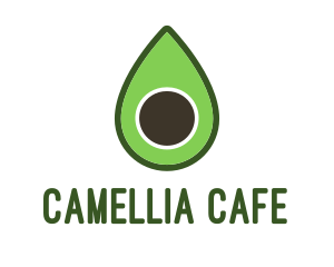 Green Avocado Sliced logo design