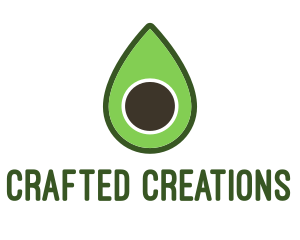 Green Avocado Sliced logo design