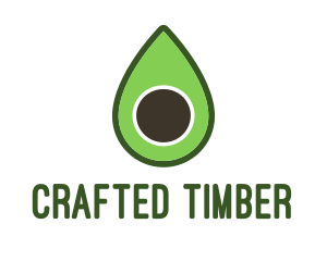 Green Avocado Sliced logo design